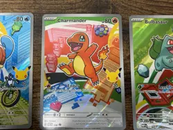 Charmander Bulbasaur Squirtle Pokemon TCG First Partner Illustration Collection - Image 3