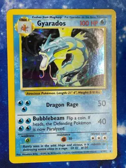 Gyarados 6/102 Holo Base Set Unlimited PokemonWOTC 1999 EN MP - Image 1