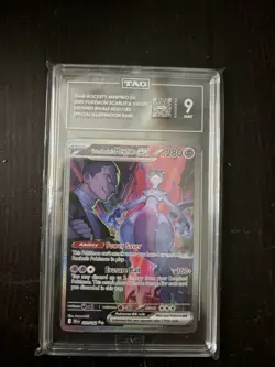 Pokemon Destined Rivals Team Rockets mewtwo ex Tag 9 - Image 1
