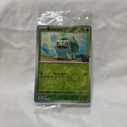 Bulbasaur Pokemon TCG Scarlet & Violet 151 Best Buy Stamped Promo Sealed 001/165 - Image 1