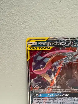 [NM/M]Pokemon Greninja & Zoroark GX 107/214 Ultra Rare Sun & Moon Unbroken Bonds - Image 2
