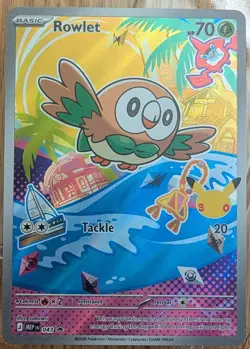 Rowlet 43 Holo Promo MEP: Mega Evolution Promo Pokemon English NM - Image 1