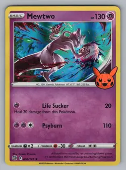 MEWTWO 056/172 HOLO P TRICK OR TRADE BOOSTER POKEMON HOLO LP TTBB 2022 - Image 1