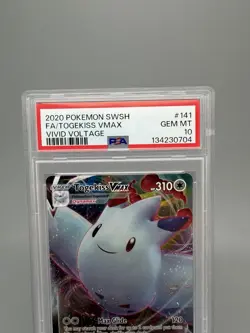 Togekiss VMAX Full Art 2020 Pokemon Swish 141 Vivid Voltage PSA 10 - Image 2