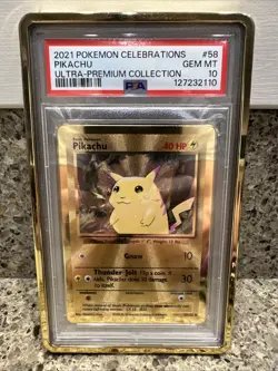 Pokemon - Pikachu Ultra Premium UPC Celebrations #58 Gold Metal - PSA 10 - Image 1