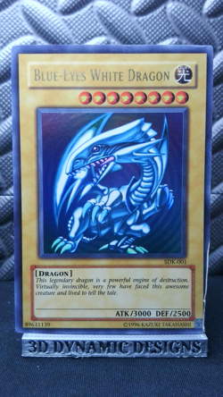 | Yugioh Blue-Eyes White Dragon SDK-001 Ultra Rare Starter Deck Kaiba DMG 🔥 | - Image 1