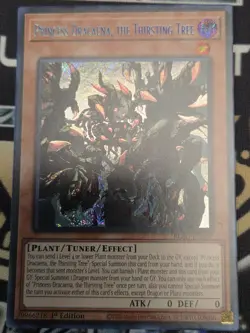 yugioh Princess Dracaena, the Thirsting Tree BLZD-EN027 Secret rare In Hand - Image 1