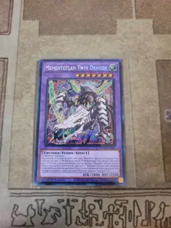 YUGIOH MEMENTOTLAN TWIN DRAGON MP25-EN067 PRISMATIC SECRET 1ST ED NM - Image 1