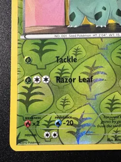 Bulbasaur 1/108 BW Dark Explorers Pokemon Card Reverse Holo Foil Rare LP - Image 5