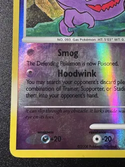 Haunter 40/100 D&P Stormfront Pokemon Card Reverse Holo Foil Rare LP - Image 5