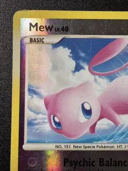 Mew 15/132 D&P Secret Wonders Pokemon Card Reverse Holo Foil Rare MP - Image 3