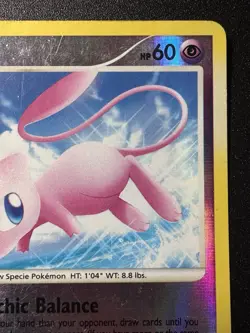 Mew 15/132 D&P Secret Wonders Pokemon Card Reverse Holo Foil Rare MP - Image 4