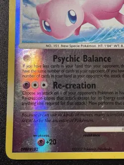 Mew 15/132 D&P Secret Wonders Pokemon Card Reverse Holo Foil Rare MP - Image 5