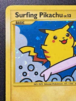 Surfing Pikachu 114/111 Rising Rivals Pokemon Card Holo Secret Rare Near Mint - Image 3
