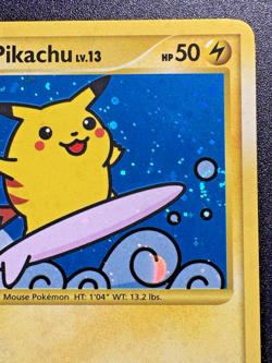 Surfing Pikachu 114/111 Rising Rivals Pokemon Card Holo Secret Rare Near Mint - Image 4