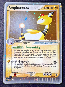 Ampharos ex 89/97 EX Dragon Pokemon Card Holo Foil Rare HP - Image 1