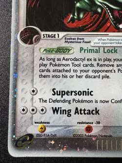Aerodactyl ex 94/100 EX Sandstorm Pokemon Card Holo Foil Rare MP - Image 5