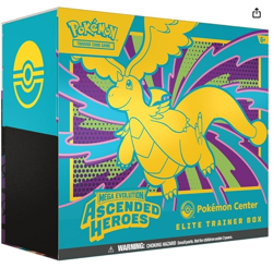 Pokemon TCG Elite Trainer Box Ascended Heroes Mega Evolution Pokemon Center ETB - Image 1