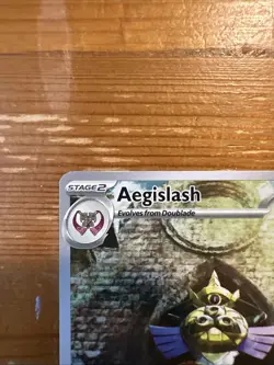 Pokemon Aegislash Illustration Rare Full Art Holo 210/182 Paradox Rift 2023 NM - Image 2