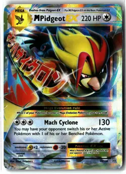 M Pidgeot EX ⭐ 65/108 Holo EX Rare Evolutions 2016 Pokemon NM - Image 1