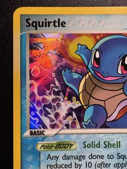 Squirtle 64/100 EX Crystal Guardians Pokemon Card Reverse Holo Rare Near Mint - Image 3