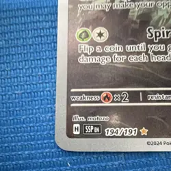 Pokemon Shiinotic Holo Illustration Rare 110 HP 194/191 Sv08: Surging Sparks - Image 2