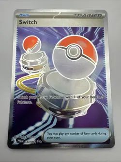 Switch 123/094 Ultra Rare Full Art NM English Pokemon ME02 Phantasmal Flames - Image 1