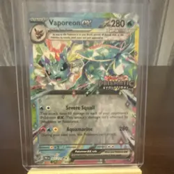 The Pokemon Company TCG Vaporeon EX Prismatic Evolutions Holo EN 23/131 Stamped - Image 1