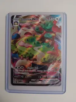 Pokemon Snorlax VMAX Ultra Rare Holo 340HP 142/202 Swsh01 G-Max Fall English - Image 1