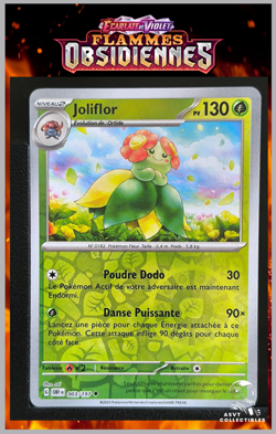 Carte Pokemon Joliflor 003/197 Reverse EV3 Ecarlate Violet Flammes Obsidiennes - Image 1