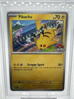 2024 POKEMON SVP EN-SV BLACK STAR PROMO #190 PIKACHU WORLD CHAMPIONSHIPS PSA 9 - Image 2