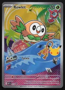 Rowlet - 043 Holo MEP ME: Mega Evolution Promo Pokemon - NM - Image 1