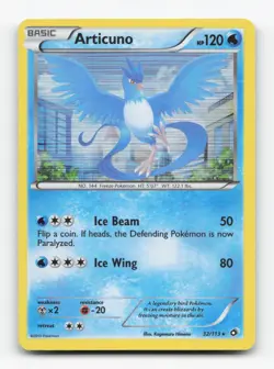 Pokemon TCG - Articuno 32/113 Lightly Played Holo Holo Rare Legendary Treasures - Image 1