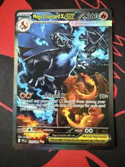 Pokemon TCG Phantasmal Flames Mega Charizard X ex 125/094 SIR - Image 1