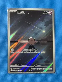 2023 Pokemon Cleffa 202/197 Holo Illustration Rare SV3 Obsidian Flames NM - Image 1