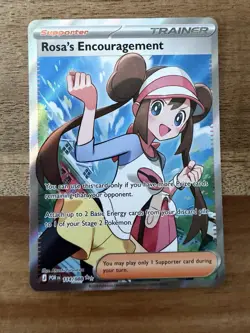 Rosa’s Encouragement Full Art 114/088 Perfect Order Pokemon TCG NM - Image 1