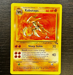 POKEMON TCG - ENGLISH FOSSIL SET KABUTOPS 24/62 NON HOLO RARE LP MP - Image 1