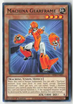 Yugioh - Machina Gearframe SR10-EN005 1st Edition - Structure Deck: Mechanized M - Image 1