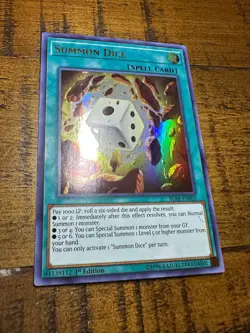 Summon Dice BLRR-EN002 1st Edition Ultra Rare LP + BONUS - Image 1