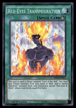 Red-Eyes Transmigration Dragons of Legend 2 DRL2-EN017 Super Rare Yugioh LP - Image 1