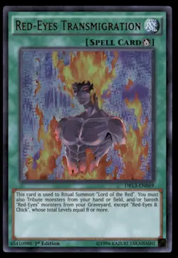 Red-Eyes Transmigration Dragons of Legend: Unleashed DRL3-EN069 Yugioh LP - Image 1