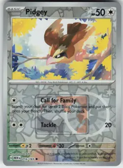 Pidgey (League Promo) 16/165 League & Championship Cards Pokemon Reverse Holo NM - Image 1