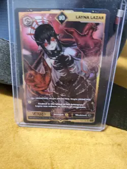 VCard TCG Rising Stars Layna Lazar Holo 10 1st First Edition Card Gamersupps - Image 1