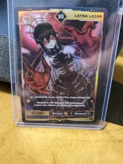 VCard TCG Rising Stars Layna Lazar Holo 10 1st First Edition Card Gamersupps - Image 3