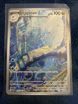 Pokemon TCG Dragonair Illustration Rare Card 181/165 Scarlet & Violet 151 - Image 1