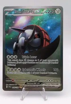 Pokemon TCG Iron Treads EX Scarlet & Violet Card 248/198 Rare NM Mint Condition - Image 1