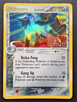 Mightyena 24/113 EX Delta Species Pokemon Card Reverse Holo Foil Rare HP - Image 1