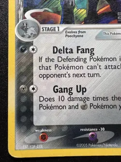 Mightyena 24/113 EX Delta Species Pokemon Card Reverse Holo Foil Rare HP - Image 5
