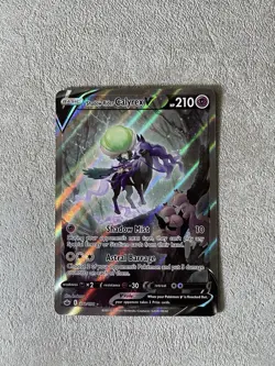Pokemon TCG Shadow Rider Calyrex V Full Art Holo Card Chilling Reign 172/198 NM - Image 2