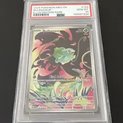 Bulbasaur 133/132 Mega Evolution Illustration Rare PSA 10 GEM MINT Pokemon Card - Image 1